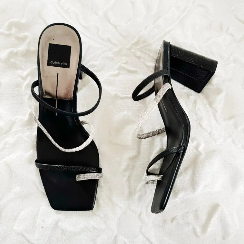 Dolce Vita Prisma Square Toe Strappy Sandals Size 10 New